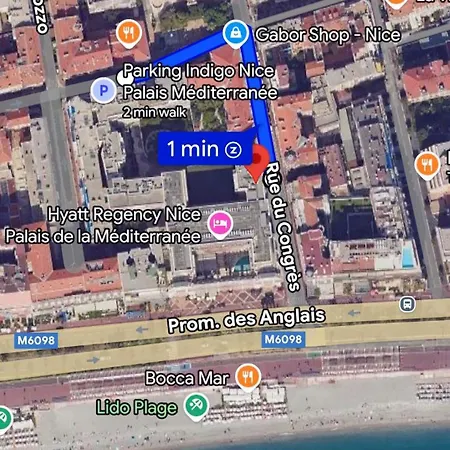 Le Grand Palais De La Mediterranee - Luxury 2br In Hyatt Residence, Direct Access, Promenade Des - Choice In Appartement